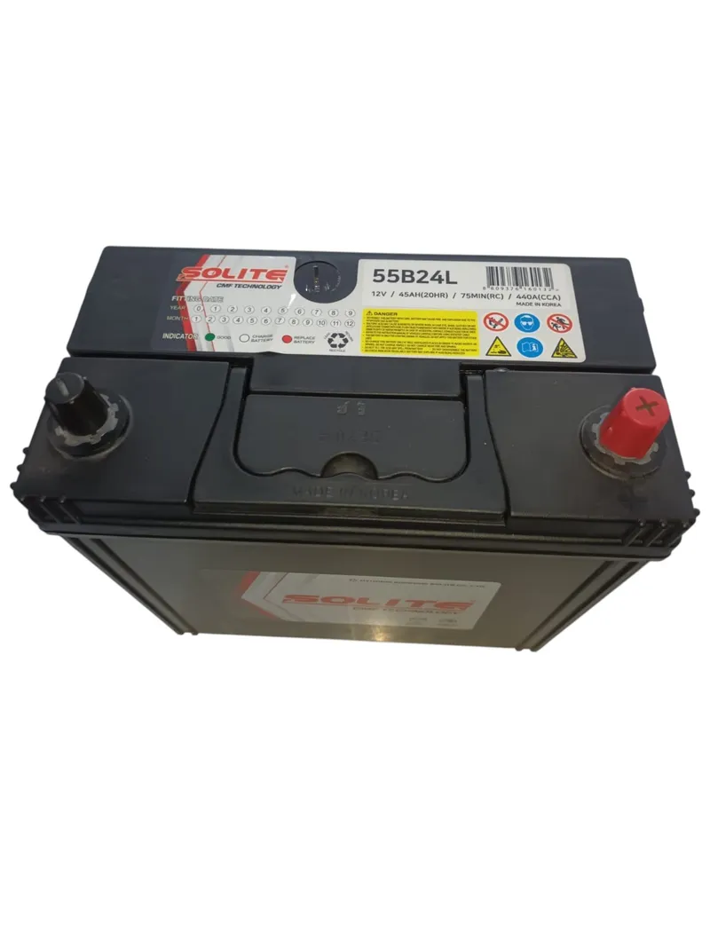 Imagen de Batería Solite 12V 45Ah 440 CCA (55B24L) - SOL-55B24L